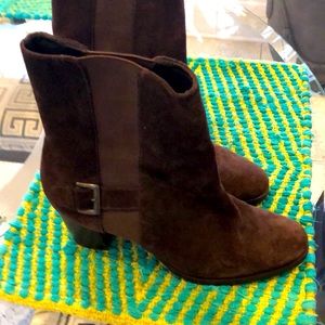 Cole Haan Brown Suede Booties